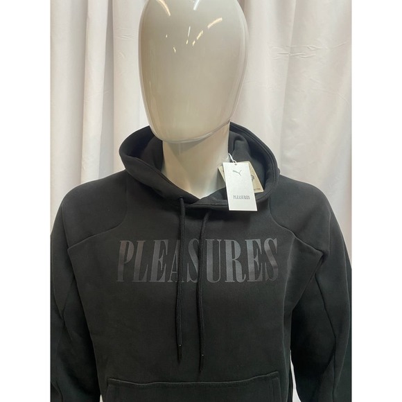 NEW PUMA X PLEASURES BLACK HOODIE SMALL